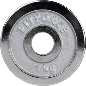 Fitforce PLC 1 KG x 30 MM Nakládací kotouč, stříbrná, velikost 1 KG