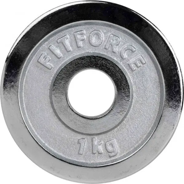 Fitforce PLC 1 KG x 30 MM Nakládací kotouč, stříbrná, velikost 1 KG