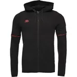 Umbro TECH FZ HOODIE Pánská sportovní mikina, černá, velikost