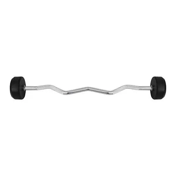 HMS PREMIUM GSL-40 Lomená obouruční činka, stříbrná, velikost