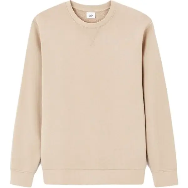 CELIO FESEVEN Pánská mikina, béžová, velikost