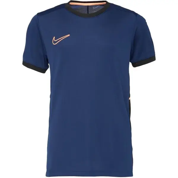 Nike DRI-FIT ACADEMY 25 Dětské fotbalové tričko, tmavě modrá, velikost