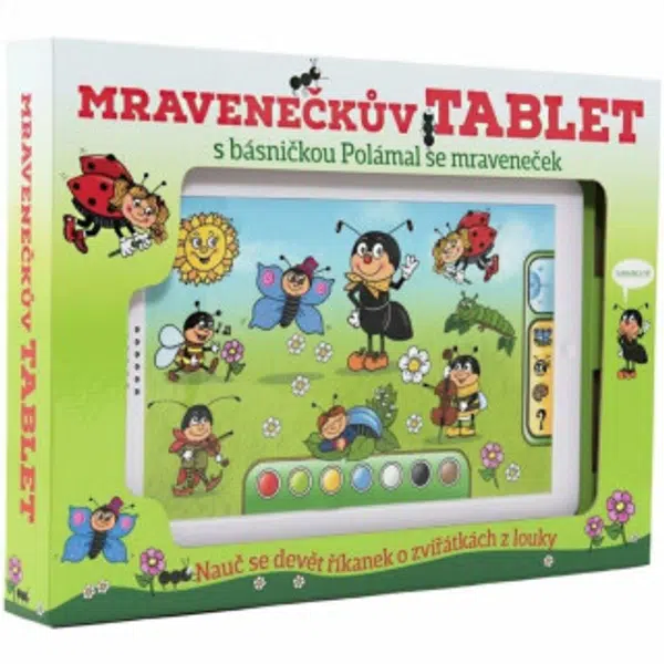 Mravenečkův tablet plast na baterie se zvukem v krabici