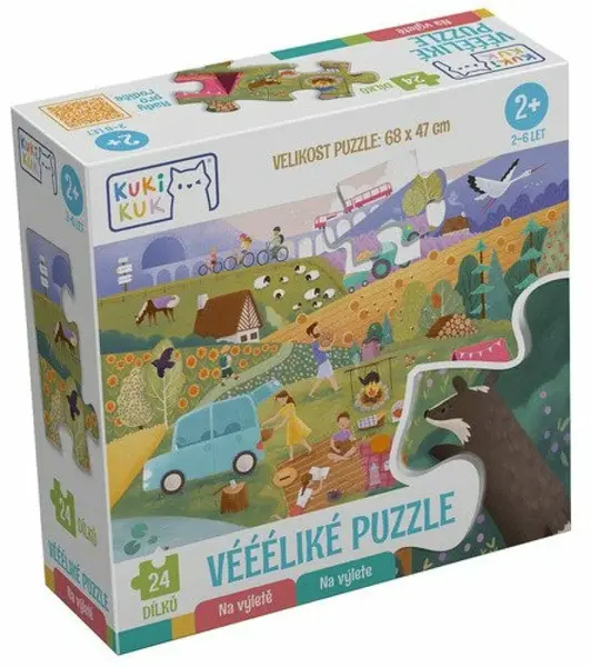 KukiKuk® KukiKuk - Véééliké puzzle Na výletě