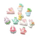 Cartoon Rabbit Theme Opaque Resin Decoden Cabochons