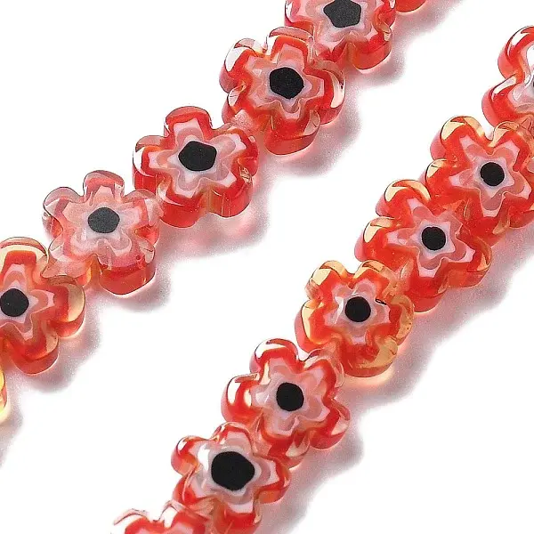 Handmade Millefiori Lampwork Beads Strands