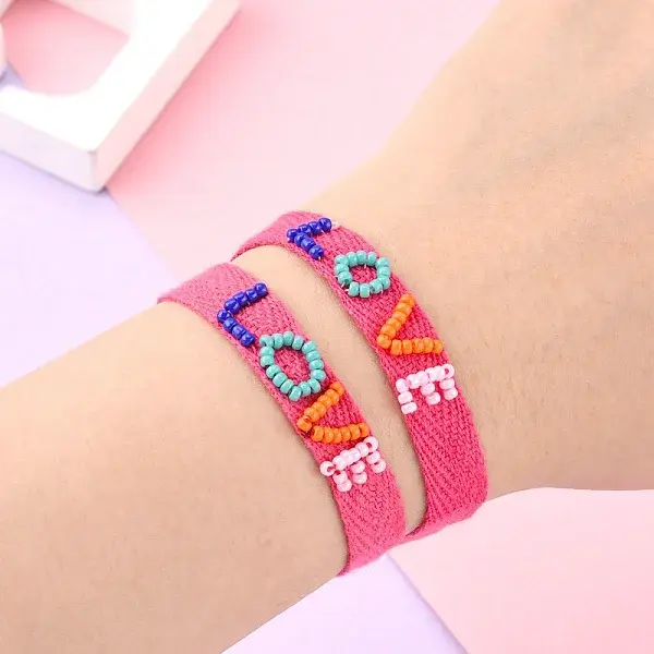 Twill Tape Nylon Cord Knotted Bracelets