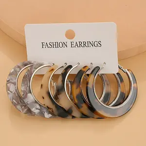 Acrylic Hoop Earrings