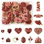 28Pcs 14 Styles Alloy Pendants