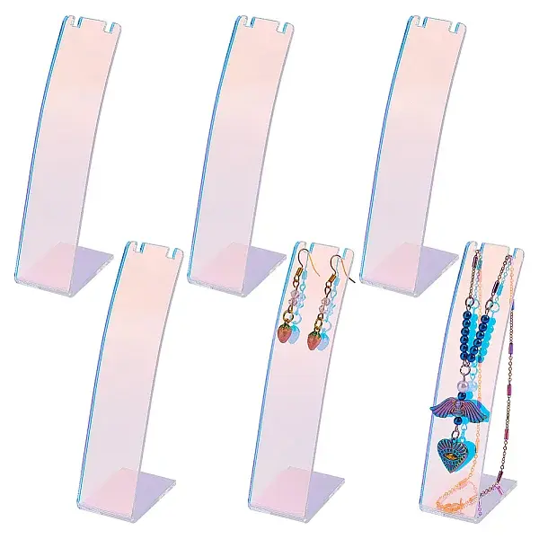 Acrylic Slant Back Dangle Earring Display Stands