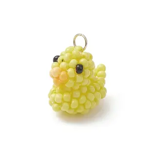 Glass Seed Beaded Duck Charms