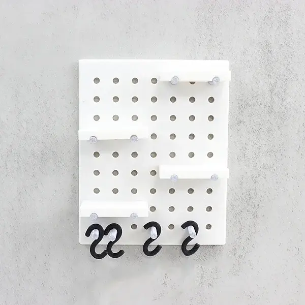 Plastic Wall Mounted Pegboard Miniature Ornaments