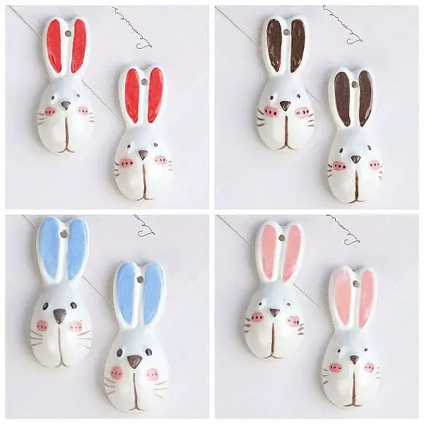 Handmade Porcelain Big Pendants