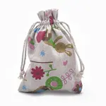 Polycotton(Polyester Cotton) Packing Pouches Drawstring Bags