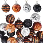 24Pcs 4 Colors Foam Scale Ball with Cord Pendant Decorations