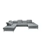 MID.YOU SEDACÍ SOUPRAVA, textil, kompozitní dřevo, antracitová