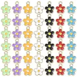 35Pcs 7 Colors Alloy Enamel Charms