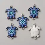 Alloy Enamel Printed Connector Charms