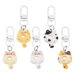 10Pcs Cartoon Cat Doughnut Resin Pendant Decorations