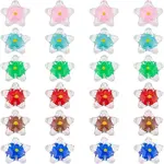 24Pcs 6 Colors Handmade Lampwork Beads