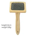 Wooden Handle with Metal Pin Macrame Fringe Comb