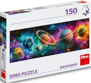 Puzzle Barevné planety150 dílků panoramic