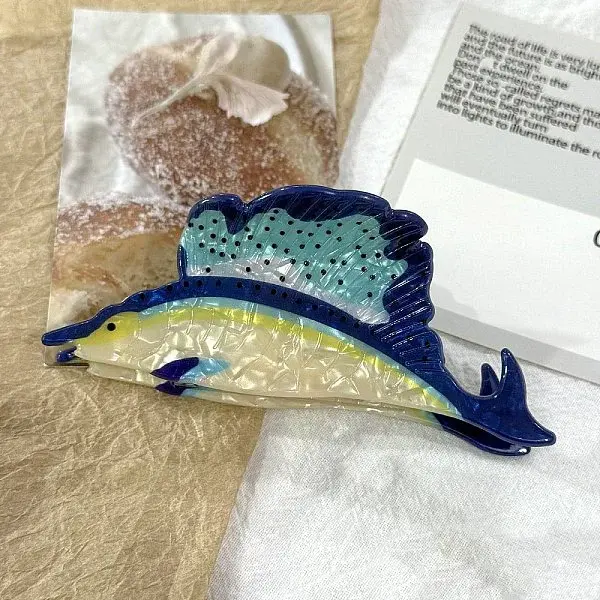 Ocean Themes Acrylic Claw Hair Clips