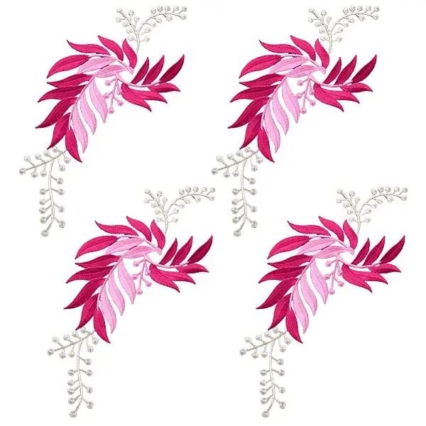 Thread Embroidery Flower Cloth Patches