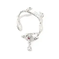 Brass Micro Pave Clear Cubic Zirconia Bead Frame