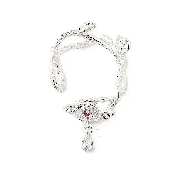 Brass Micro Pave Clear Cubic Zirconia Bead Frame