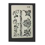 Eco-Friendly PET Plastic Hollow Painting Silhouette Stencil