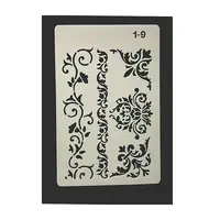 Eco-Friendly PET Plastic Hollow Painting Silhouette Stencil