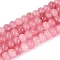 Baking Painted Crackle Glass Beads Strands