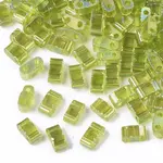 2-Hole Transparent Glass Seed Beads