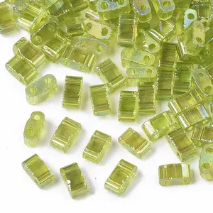 2-Hole Transparent Glass Seed Beads