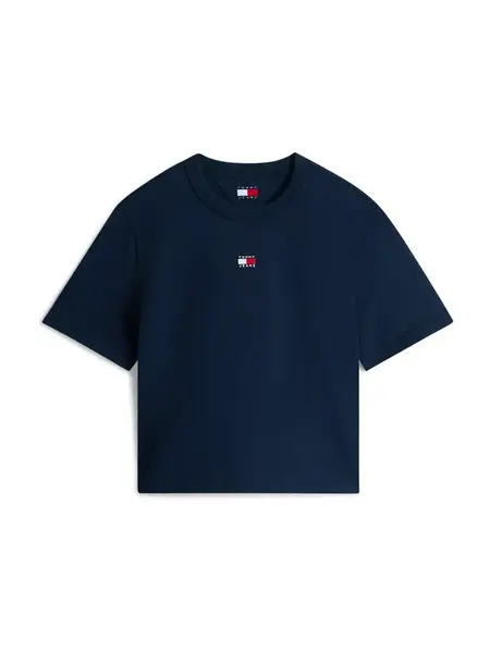 Tommy Jeans Tričko  tmavomodrá / červená / biela