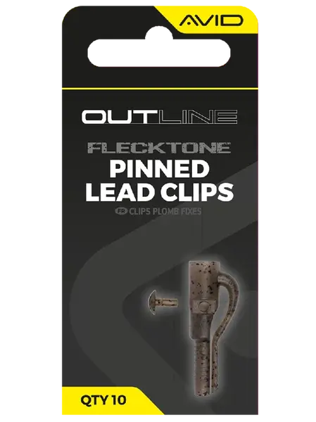 Avid carp závěsky outline flecktone pinned lead clips