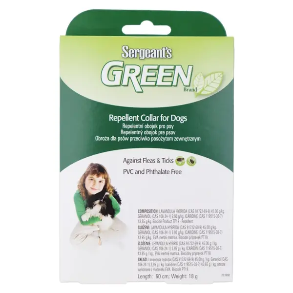 SERGEANT´S Green repelentní obojek pro psy 60 cm