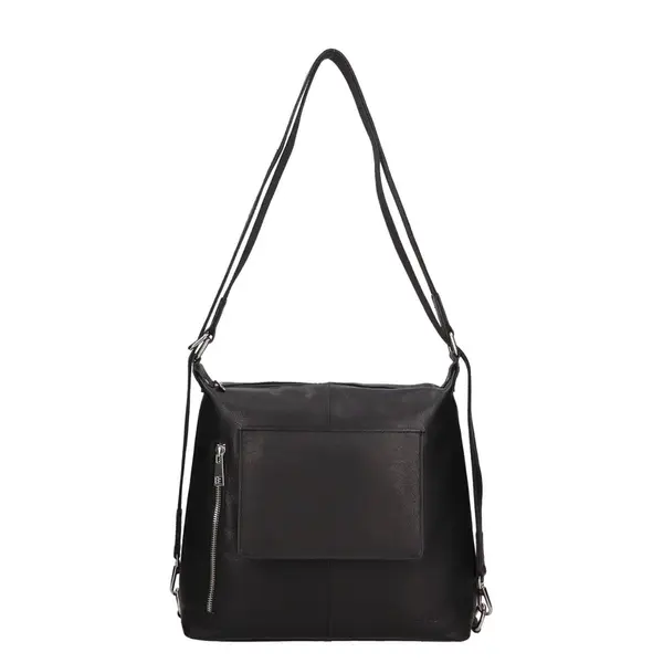 Dámská kožená kabelka/batoh SendiDesign Jena – černá