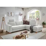 Sit & More ROHOVÁ SEDAČKA, textil, barvy stříbra