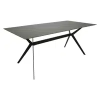 Hom`in JÍDELNÍ STŮL, šedá, černá, 180/90/75 cm