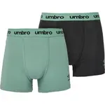 Umbro BOXER SHORT 2 PACK Pánske boxerky, čierna, veľkosť