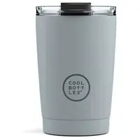 COOL BOTTLES TERMO 330 ML Nerezový termo hrnek, šedá, velikost 330 ML