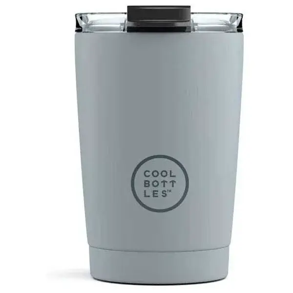 COOL BOTTLES TERMO 330 ML Nerezový termo hrnek, šedá, velikost 330 ML