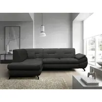 MID.YOU ROHOVÁ SEDAČKA, textil, tmavě šedá