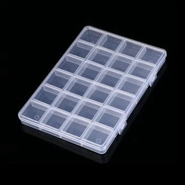 Transparent Plastic Bead Containers