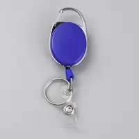 Retractable Alloy Key Rings Badge Holder