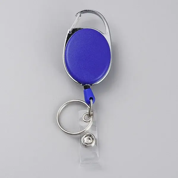Retractable Alloy Key Rings Badge Holder
