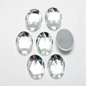Acrylic Rhinestone Flat Back Cabochons