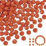 100Pcs Polymer Clay Rhinestone Beads